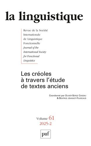 La Linguistique 2025, Vol - 62(2)