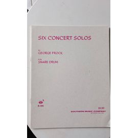 George Brock, Six Concert Solos For Snare Drum