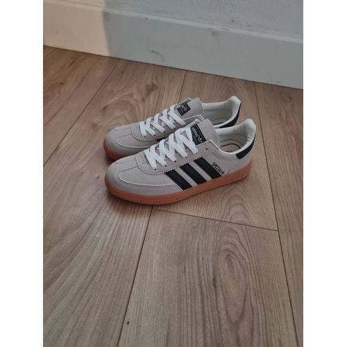 Baskets Chaussures De Handball Adidas Spezial Vintage Gris Et Noir - 37 1/3