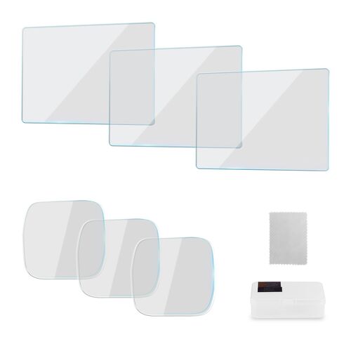 NEEWER Kit de Protection d'Écran Pocket 3 (Lot de 3) Compatible avec DJI Osmo Pocket 3 Creator Combo Accessoires,Protection Film en Verre trempé Anti-Rayures HD 9H pour écran & caméra à cardan,CA140