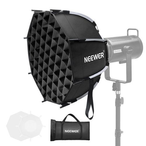 NEEWER Kit boîte à lumière octogonale 45 cm avec diffuseurs de lumière pour Studio de Photographie, Enregistrement vidéo, éclairage en continu, Compatible avec Aputure 120d, Compatible avec Godox