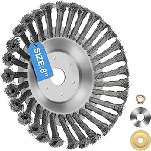 Brosse de désherbage professionnelle Lvelfe, coupe-herbes de 25,4 mm de diamètre, brosse de haute qualité pour tondeuse à gazon thermique, brosse de désherbage pour coupe-bordures