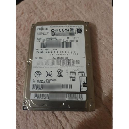 Disque dur IDE 80 Go 2,5'' Fujitsu