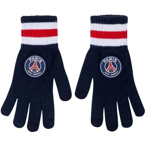 S/M - Gants - Paris Saint Germain - Collection Officielle - Taille Réglable - Acrylique - Bleu