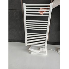 Radiateur électrique sèche-serviettes mural – Blanc
