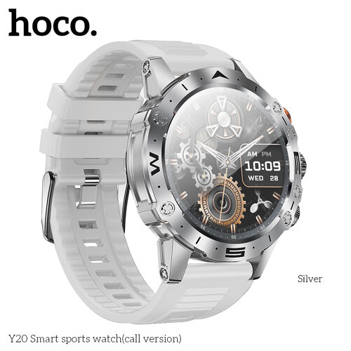 HOCO Montre Connectée Sport Suivi Santé & Activité, jusqu'à 10 jours d'autonomie - Argent