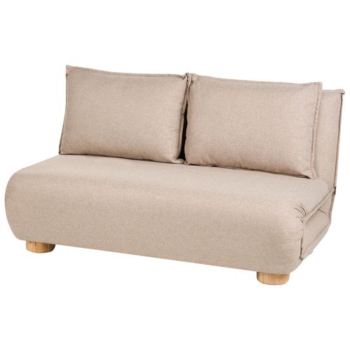 Canapé-lit 2 places ABISKO Lin synthétique Beige