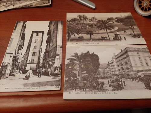 Lot N°2 Sur Nice ; 3 Cartes Postales Anciennes