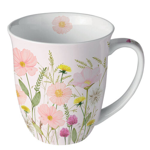 Mug Fleurs Des Champs En Porcelaine Fine 400 Ml
