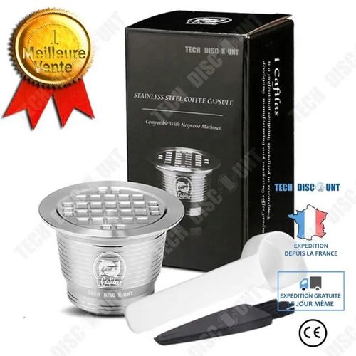 kit de confort voyage Compatible avec la coque de la capsule de café en acier inoxydable Nestle nespresso remplissant la coque