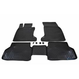 Tapis De Sol En Caoutchouc 3d - J&j Automotive - Bmw 5-Series E60/E61 - Sur Mesure - Antidérapant - Noir