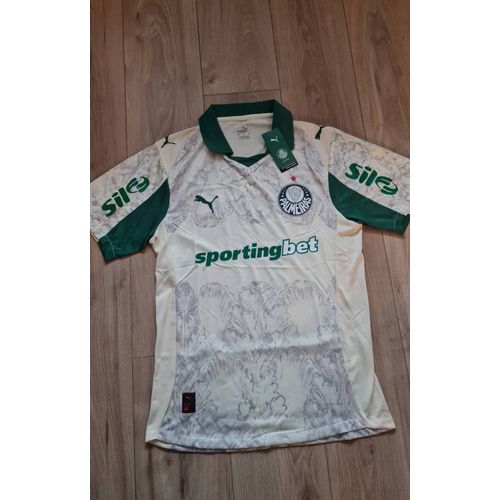 Maillot Palmeiras Puma Vert Et Crème Beige