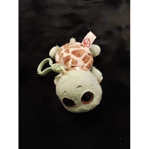 Petite peluche porte clefs tortue colorée ty.