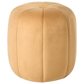 Pouf SELBY Velours Moutarde