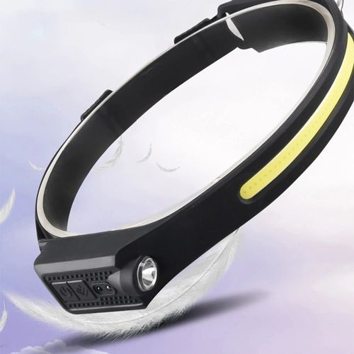 Bikight Lx300 2xpe+Cob Induction Phare 1200mah 270 Large Portée 350lm 5 Modes D& 39;Éclairage Type-C Lampe Frontale Rechargeable Cob Cyclisme En Plein Air Aventure Pêche Lampe De Poche Lampe Frontale De Vélo