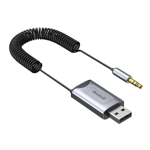 Récepteur Bluetooth 5.3 MnnWuu : Adaptateur Audio AUX/USB avec Micro