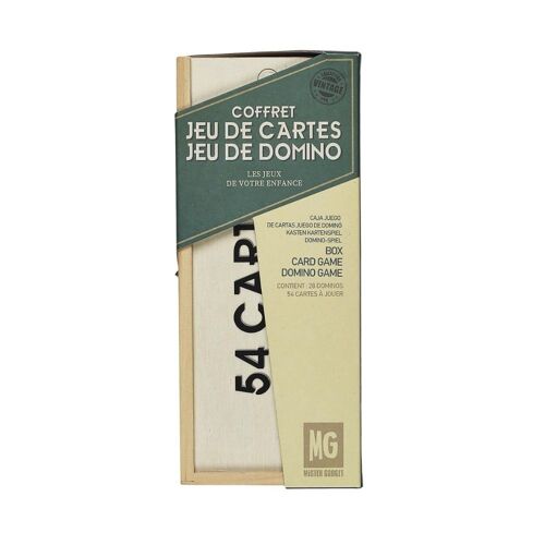 Jeu De 54 Cartes Kraft Et 28 Dominos