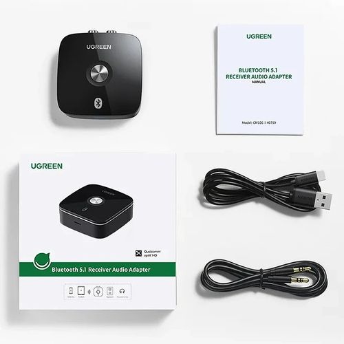 Récepteur Audio Bluetooth 5.1 UGREEN CM106 - Adaptateur Sans Fil RCA/Aux