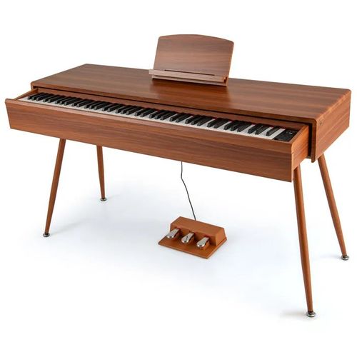 Clavier Piano Numérique 88 Touches Marteau Graduée Avec Tiroir Costway-Source Audio Dream--Triple Pédales-Haut-Usb Midi Pour App