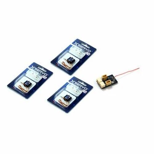 Aeorc 3pcs Micro 1.7g Servomoteur Analogique Avec Récepteur Mini Rx14 4ch Intégré Et Esc À Balais De 5a/1s Pour Avion Intérieur Micro Prenant En Charge S-Fhss Dsmx/2 Frsky D16 Flysky Afhds 2a-Générique
