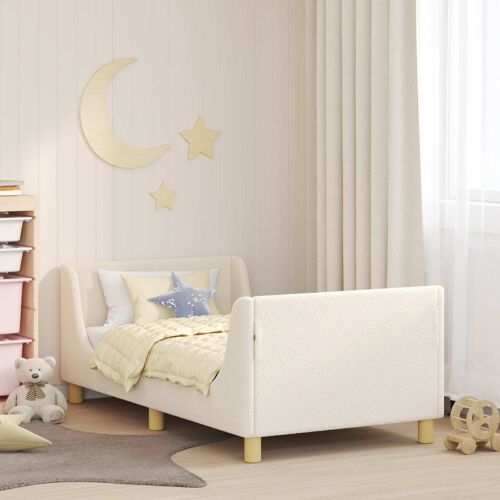 Vidaxl Cadre De Lit Pour Enfants Avec Tête De Lit Crème 80 X 160 Cm