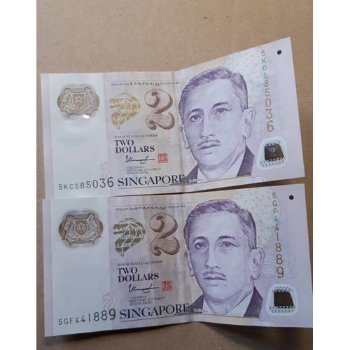 2 X 2 Dollars Singapore