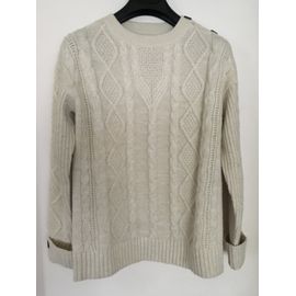 Pull Torsades Damart Thermolactyl Écru Taille 38/40
