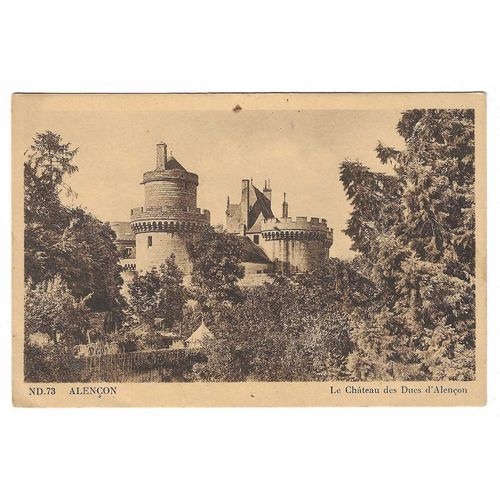 Carte Postale Alençon , Le Château Des Ducs D'Alençon , 19.8.43