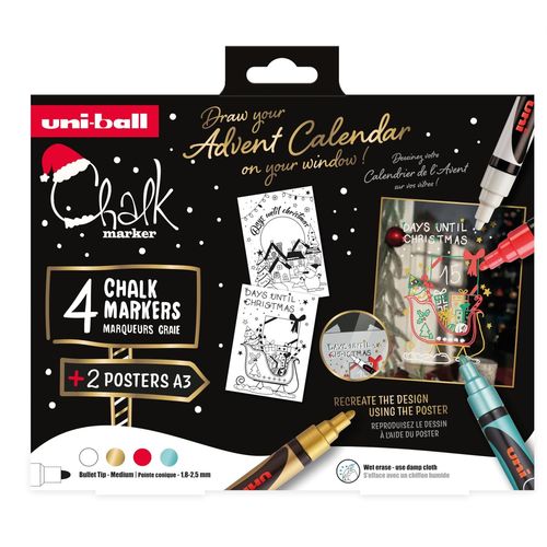 Uni-Ball Coffret Traditionnel De 4 Marqueurs