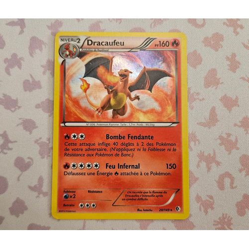 Dracaufeu Holo - Frontières Franchies - 20/149- Carte Pokémon Française