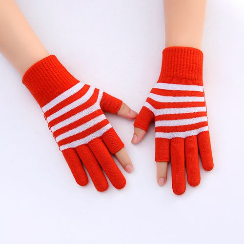 Gants Mi-Doigts Hiver Pour Homme Et Femme, Chauffants Épais En Tricot Acrylique, Design Flexible Pour Écran Tactile, Bureau, Études, Caisse ¿ Taille Unique, 4 Couleurs Disponibles, Confortables Et