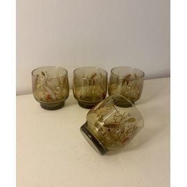 Vintage Lot De 4 Verres Luminarc Tivoli