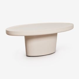 Table basse ovale 110x60 cm en ciment Darwys