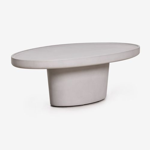 Table basse ovale 110x60 cm en ciment Darwys