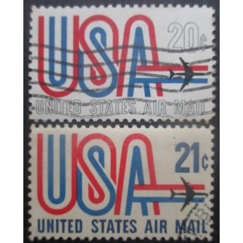 Etats-Unis Poste Aérienne N°71 Et 72 Oblitérés