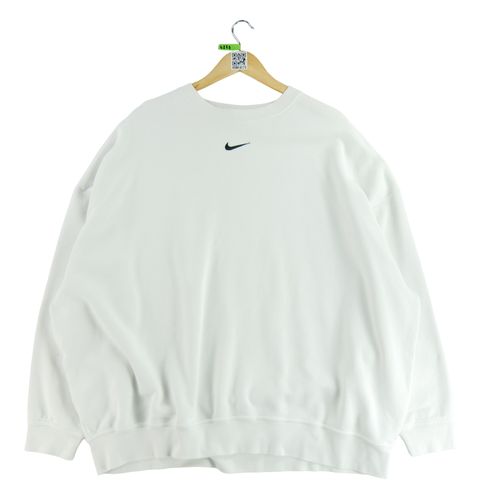 Reconditionné - Sweat Femme Over-Oversized Blanc - Taille M - Femme - Blanc