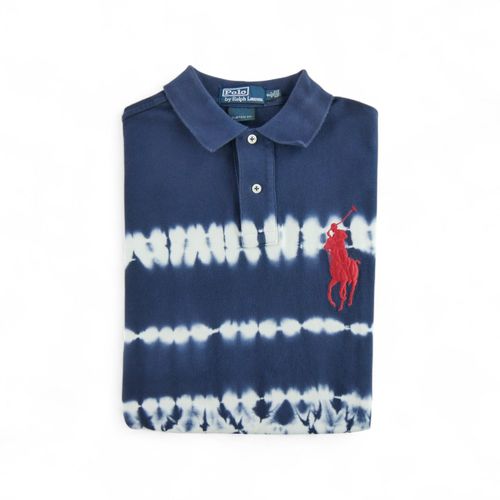 Reconditionné - Polo Manches Courtes Homme Tie Dye - Taille S - Homme - Marine