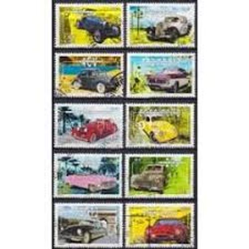 Voitures Anciennes Série Complète Année 2000 N° 3317 3319 3320 3321 3322 3323 3324 3325 3326 Yvert Et Tellier Luxe