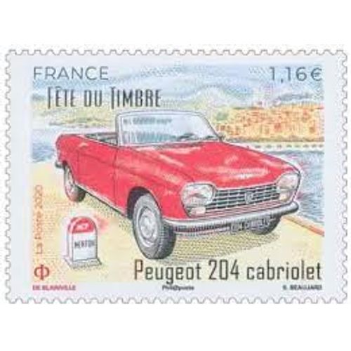 Fête Du Timbre : Voitures Anciennes Peugeot 204 Cabriolet Année 2020 N° 5429 Yvert Et Tellier Luxe