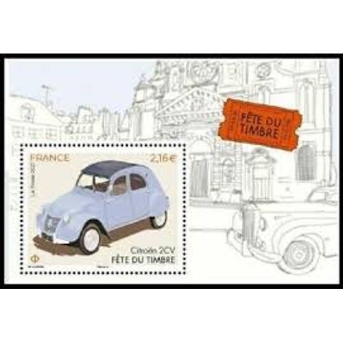 Fête Du Timbre : Voitures Anciennes Citroën 2 Cv Feuillet 5520 Année 2021 N° 5520 Yvert Et Tellier Luxe