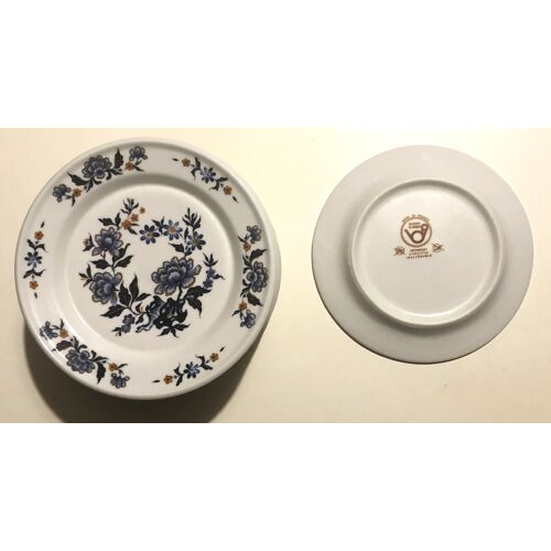 12 Assiettes À Fromage / Dessert En Porcelaine De Sologne