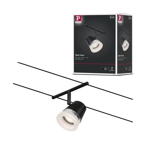 Système Câble Corduo Spot Cone Gu5,3 Max10w 12v Cc Plastique/Noir