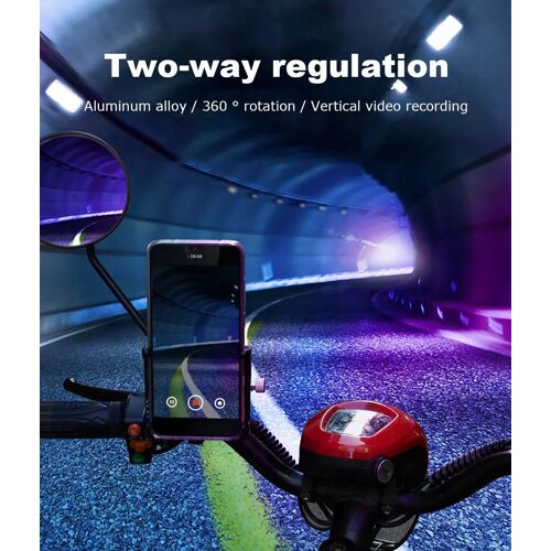 Gub P30 Support De Vélo En Alliage D& 39;Aluminium Réglable À 360 Robuste Anti-Chute 0,2 Kg Léger Support De Guidon Pour Moto Vélo Scooter Support - Rouge