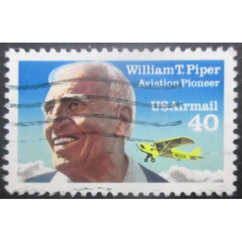 Etats-Unis Poste Aérienne N°122 Piper Oblitéré