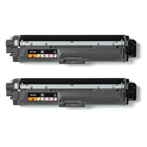 Brother TN242 BKTWIN - Pack de 2 - noir - original - cartouche de toner - pour Brother DCP-9017, DCP-9022, HL-3142, HL-3152, HL-3172, MFC-9142, MFC-9332, MFC-9342
