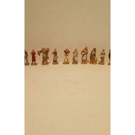 Lot De 10 Statues Santons De Landi Moranduzzo Série De 6 Cm En Polymère Métier