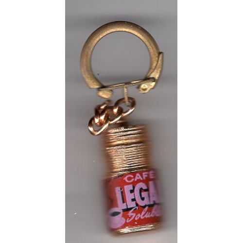 Porte Cles En Metal Cafe Legal Soluble