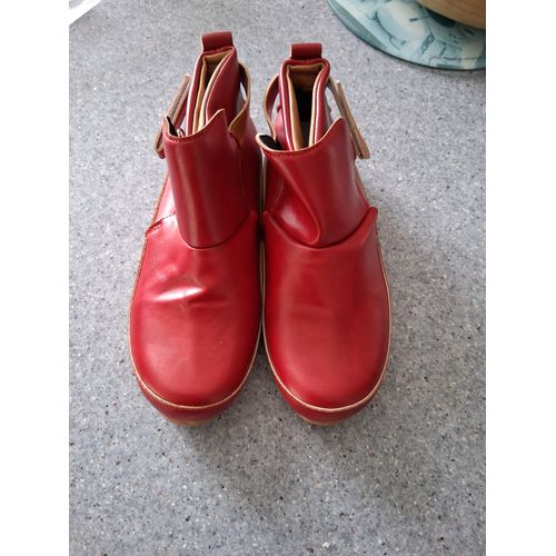 Mocassin Montant Rouge - 36 Neuf Femme