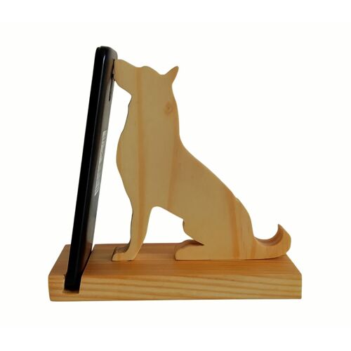 Berger Allemand Bois - Support Téléphone Et Tablette Android En Bois Design Chien Berger Allemand Art Design