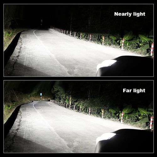 2pcs H4 Led Projecteur Mini Lentille Auto Ampoule Kit De Conversion De Phare Haute Et Basse Faisceau 6000k Turbo Ventilateur Lampe De Voiture